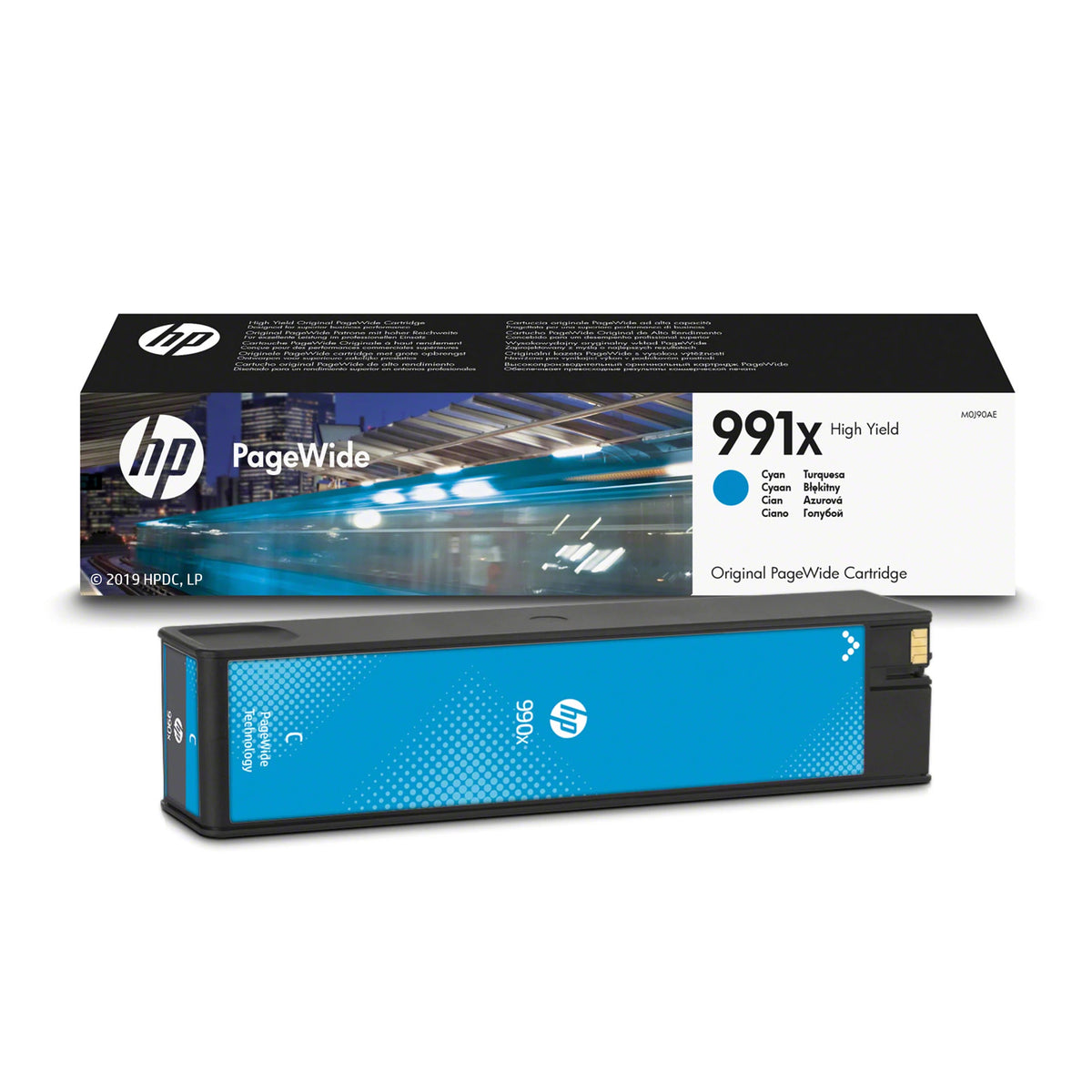 HP 991X cyan original PageWide-patron med hög kapacitet