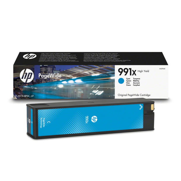 HP 991X cyan original PageWide-patron med hög kapacitet