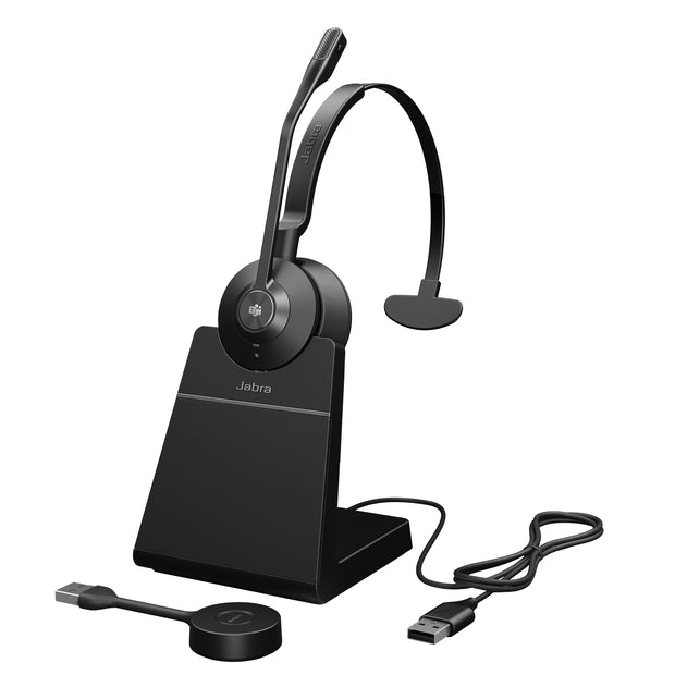 Jabra Engage 55 Headset Trådlös Huvudband Kontor/callcenter Svart