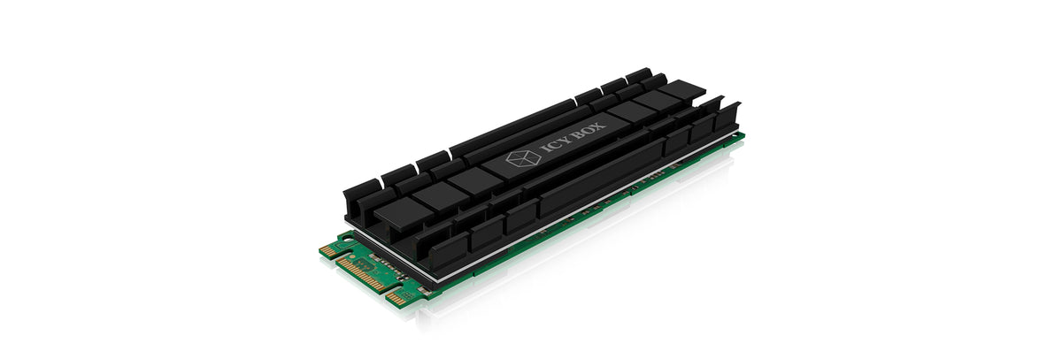 ICY BOX IB-M2HS-701 M.2 NVMe SSD VGA-kylare Svart