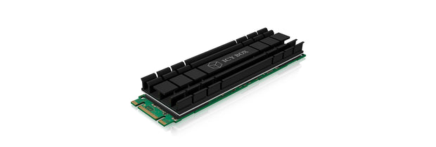 ICY BOX IB-M2HS-701 M.2 NVMe SSD VGA-kylare Svart