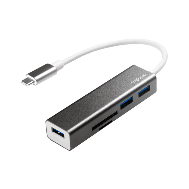 LogiLink UA0305 dockningsstationer för bärbara datorer Kabel USB 3.2 Gen 1 (3.1 Gen
