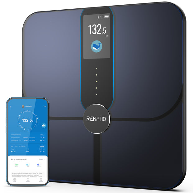 Renpho Elis Nova Rektangel Mörkblå Elektronisk personvåg