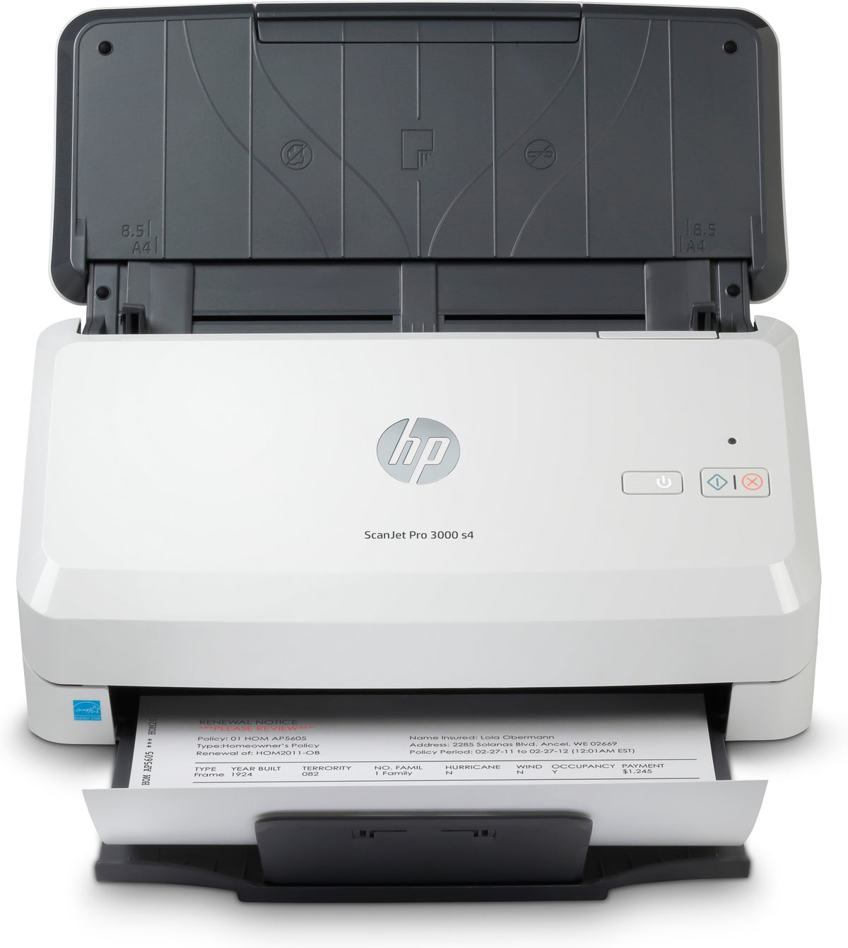HP Scanjet Pro 3000 s4 Arkmatad skanner 600 x 600 DPI A4 Svart