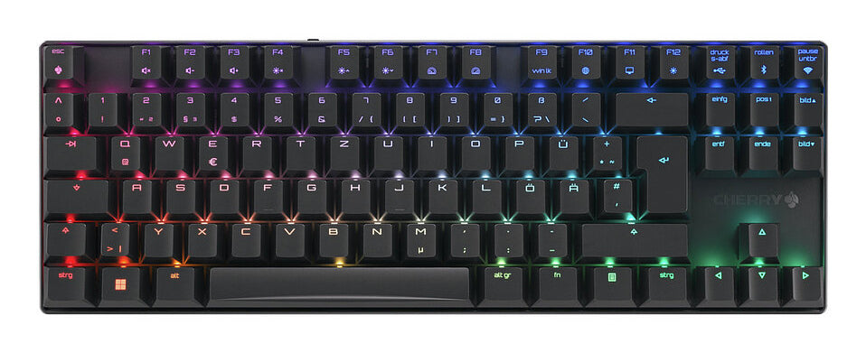 CHERRY MX 8.2 TKL Wireless RGB tangentbord Spela USB + RF Wireless +