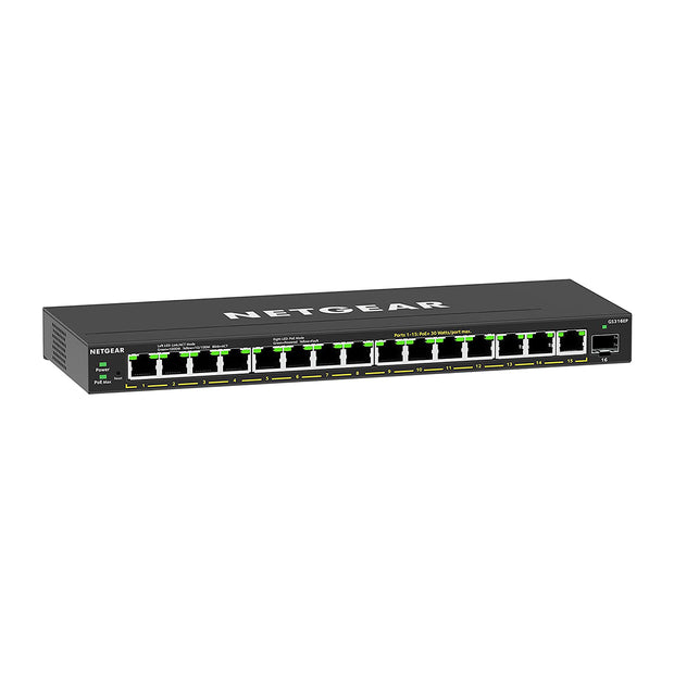 NETGEAR GS316EP hanterad Gigabit Ethernet (10/100/1000) Strömförsörjning via