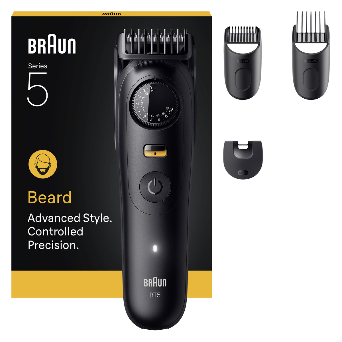 Braun BeardTrimmer 5 80789813 skäggtrimmer AC/Batteri 20