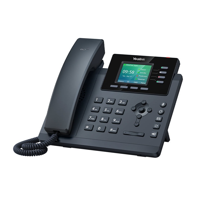 Yealink SIP-T34W IP-telefoner Svart 4 linjer LED