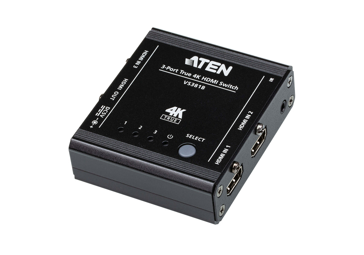ATEN True 4K HDMI-omkopplare med 3 portar