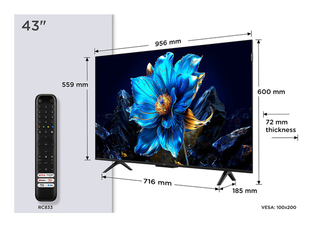 TCL P79K 43P79K TV-apparat - 4K