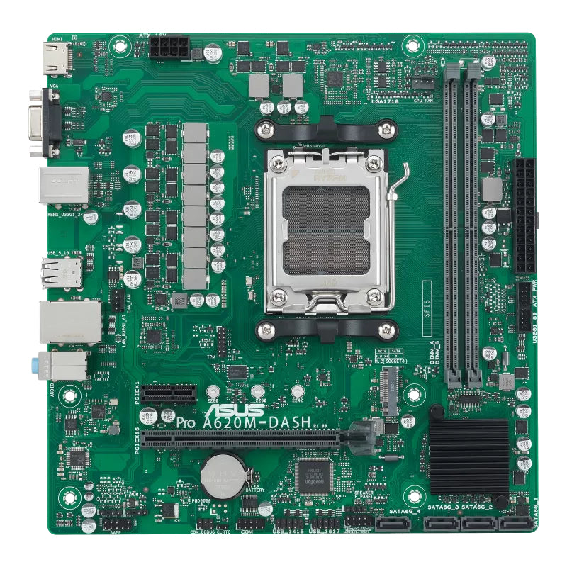 ASUS PRO A620M-DASH-CSM AMD A620 AM5-sockel micro ATX