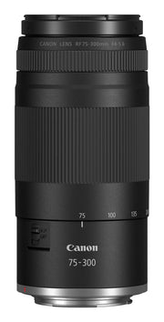 Canon RF 75-300 mm F4-5.6 Cropped frame(APS-C) camera Zoomobjektiv Svart