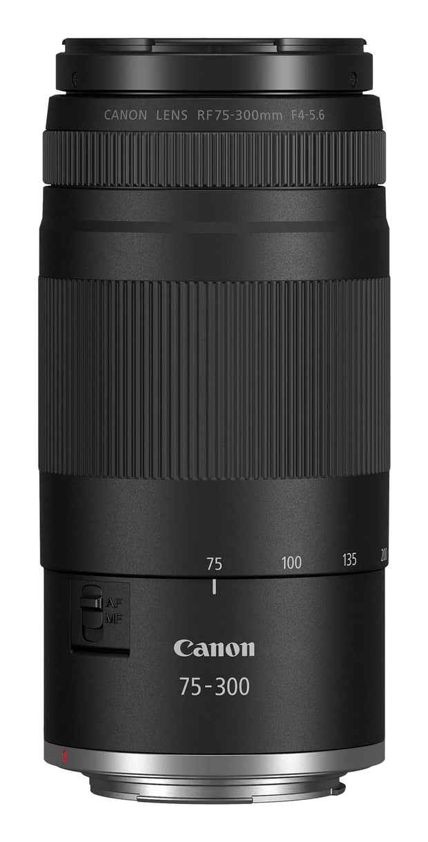 Canon RF 75-300 mm F4-5.6 Cropped frame(APS-C) camera Zoomobjektiv Svart