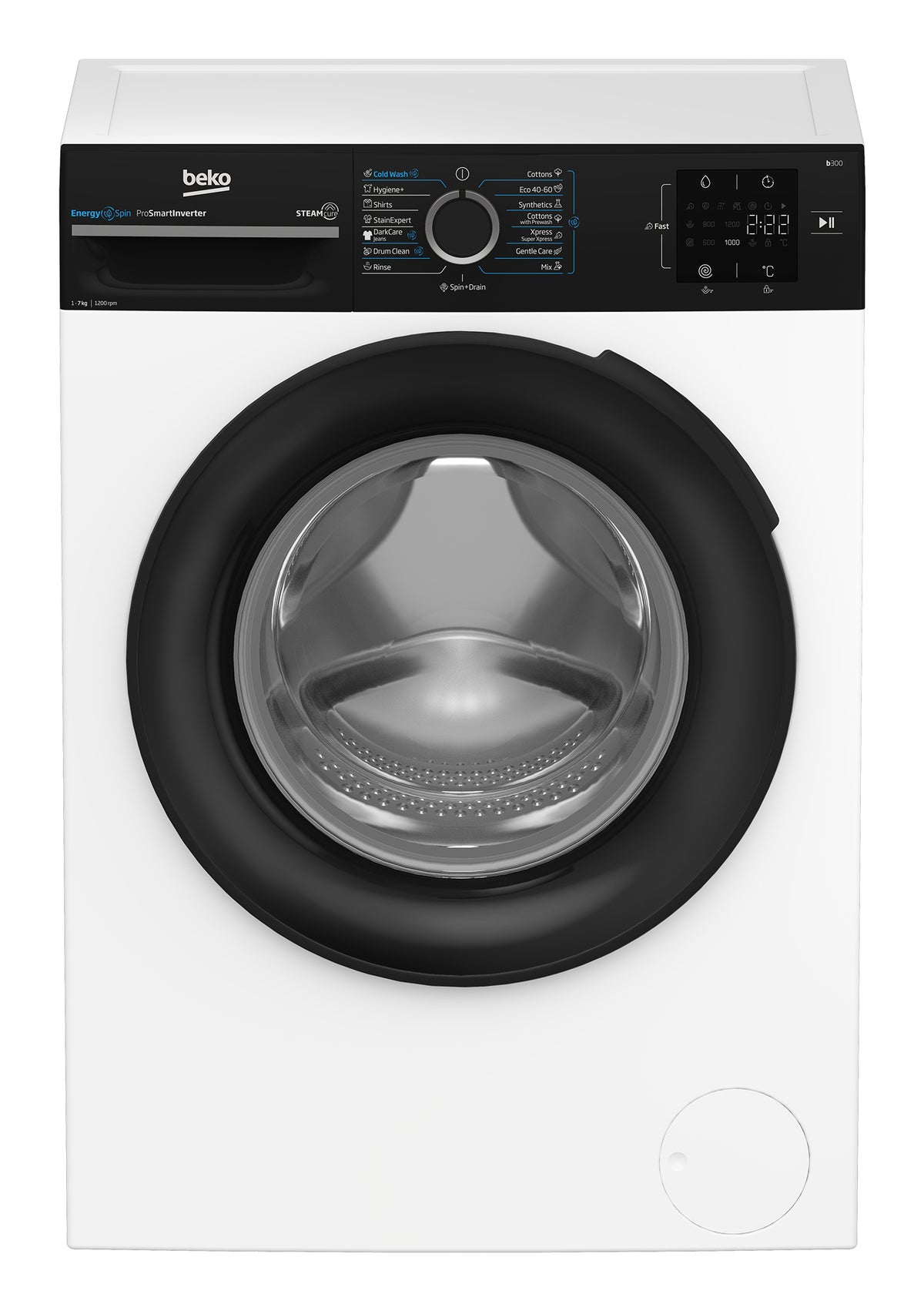 Beko b300 BM3WFSU37213WPBB tvättmaskin Frontmatad 7 kg 1151 RPM Vit
