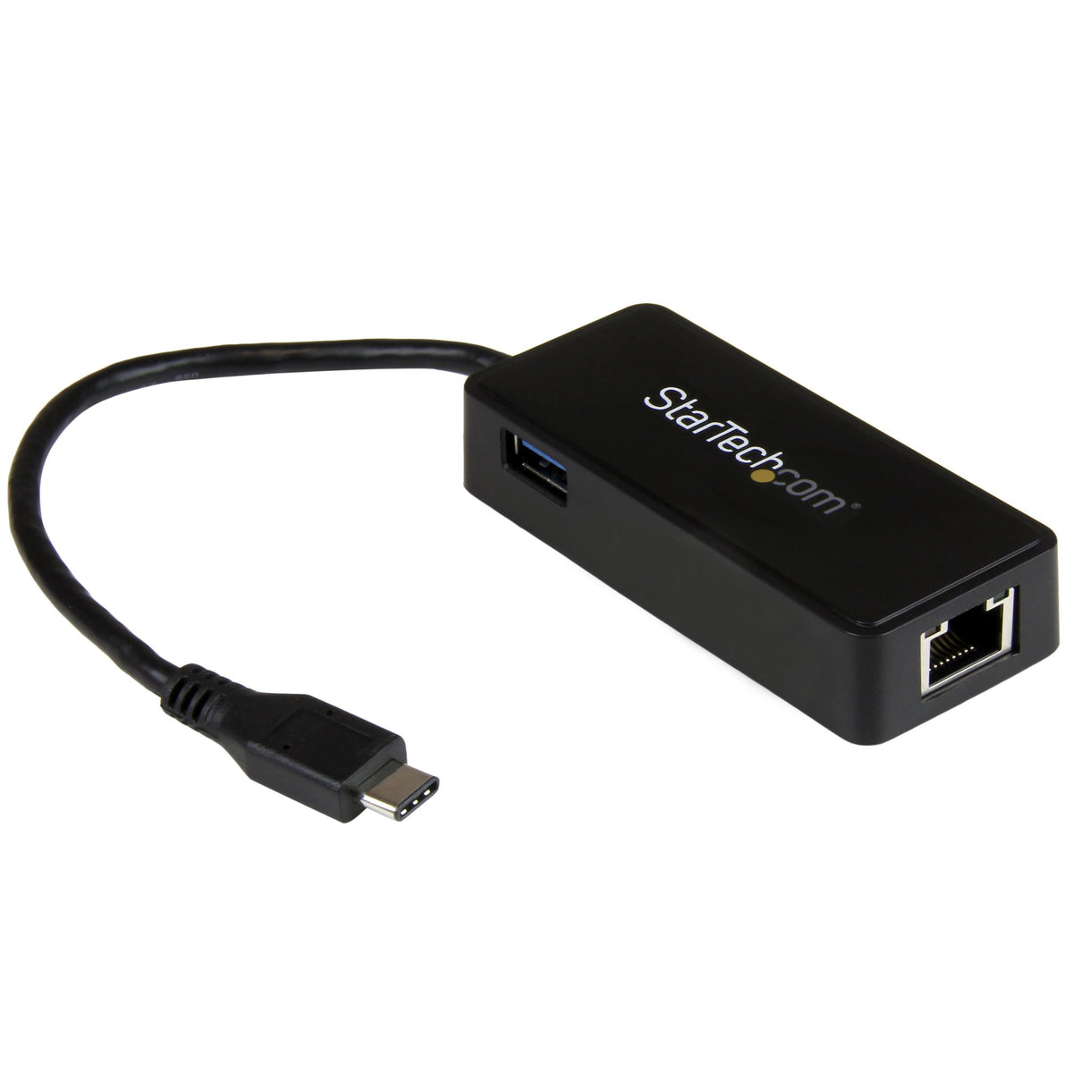 StarTech.com USB-C till Gigabit-nätverksadapter med extra USB-port - 1x1G