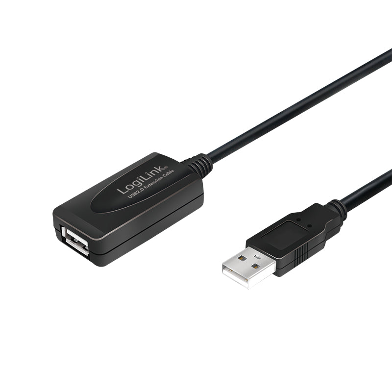 LogiLink UA0143 kabelomvandlare (hane/hona) USB Type-A Svart