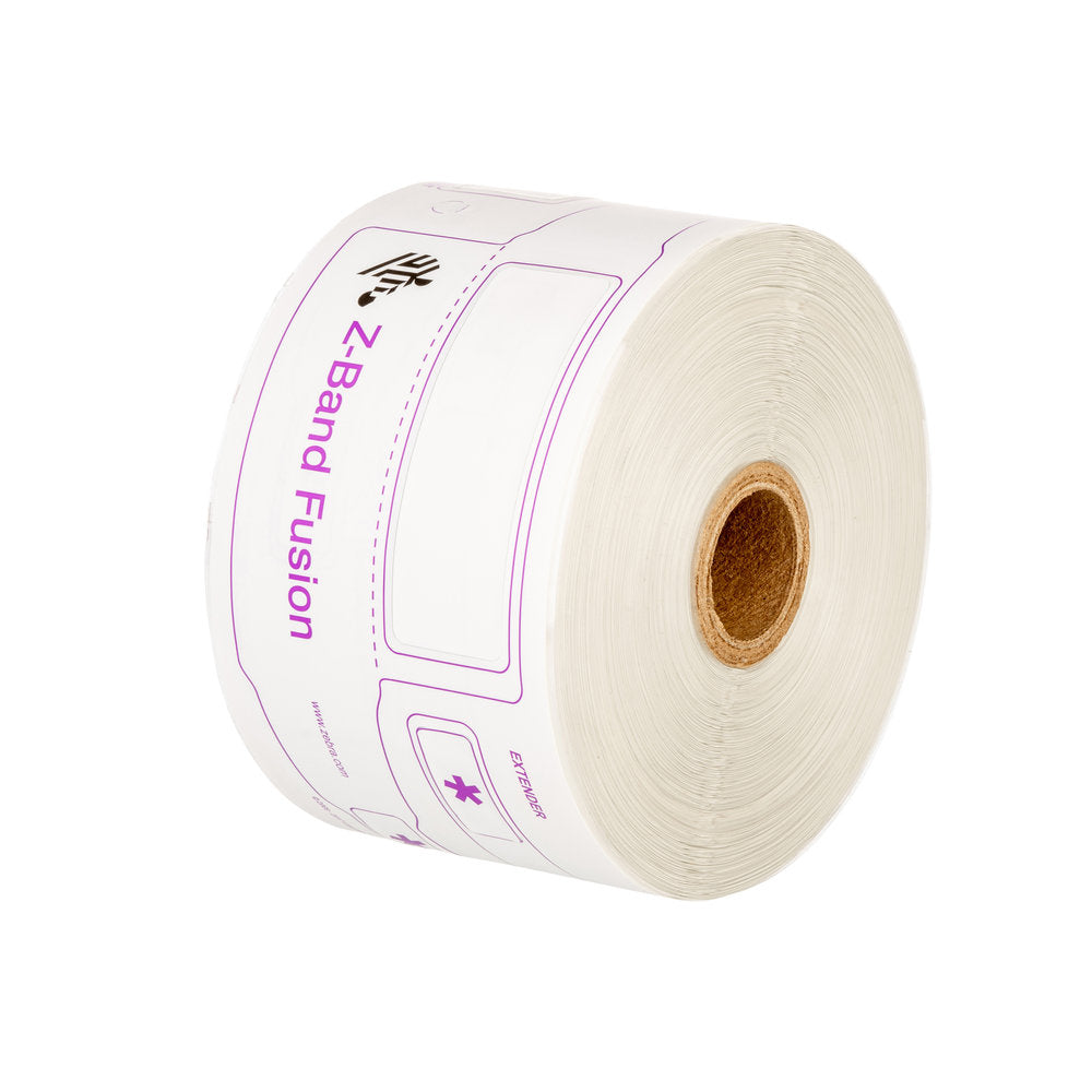 Zebra Z-Band Fusion Wristband and Tags Vit utskriftsbara Etiketter