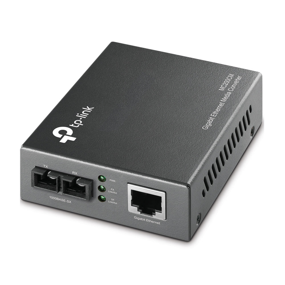 TP-Link MC200CM V3 mediakonverterare för nätverk Intern 1000 Mbit/s 850 nm Flerläge Svart