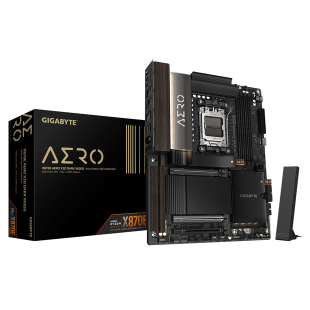 GIGABYTE X870E AERO X3D DARK WOOD AMD X870E AM5-sockel ATX