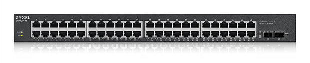 Zyxel GS1900-48HPv2 hanterad L2 Gigabit Ethernet (10/100/1000) Strömförsörjning via