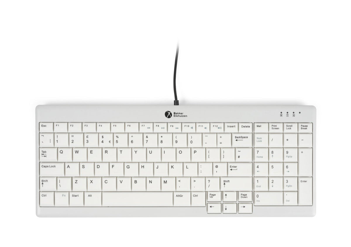 BakkerElkhuizen UltraBoard 960 V2 tangentbord Kontor USB QWERTY Engelska (USA) Grå