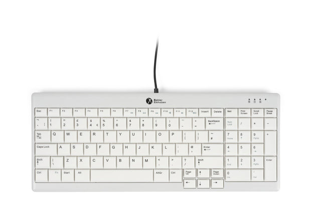 BakkerElkhuizen UltraBoard 960 V2 tangentbord Kontor USB QWERTY Engelska (USA) Grå