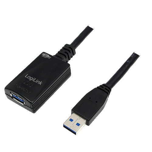 LogiLink 5.0m USB 3.0 M/F USB-kablar USB 3.2 Gen 1 (3.1 Gen 1) 5 m USB A 5 Gbit/s