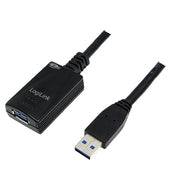 LogiLink 5.0m USB 3.0 M/F USB-kablar USB 3.2 Gen 1 (3.1 Gen 1) 5 m USB A 5 Gbit/s