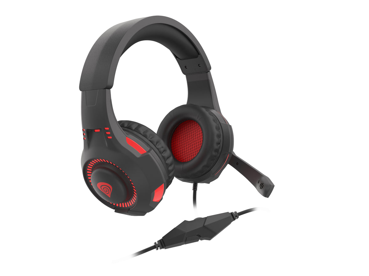 GENESIS Radon 210 Headset Kabel Huvudband Spela USB Type-A Svart