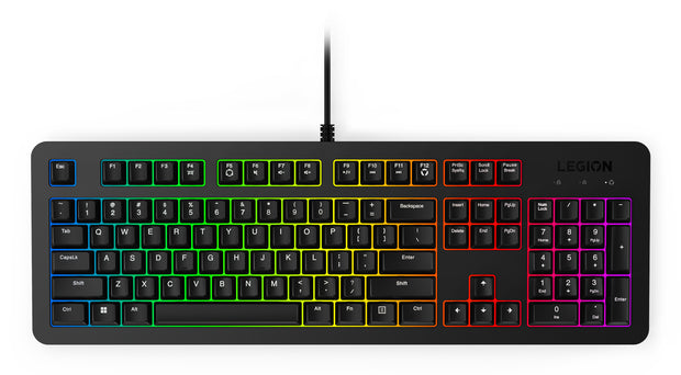 Lenovo K310 tangentbord Spela USB Engelska (USA) Svart