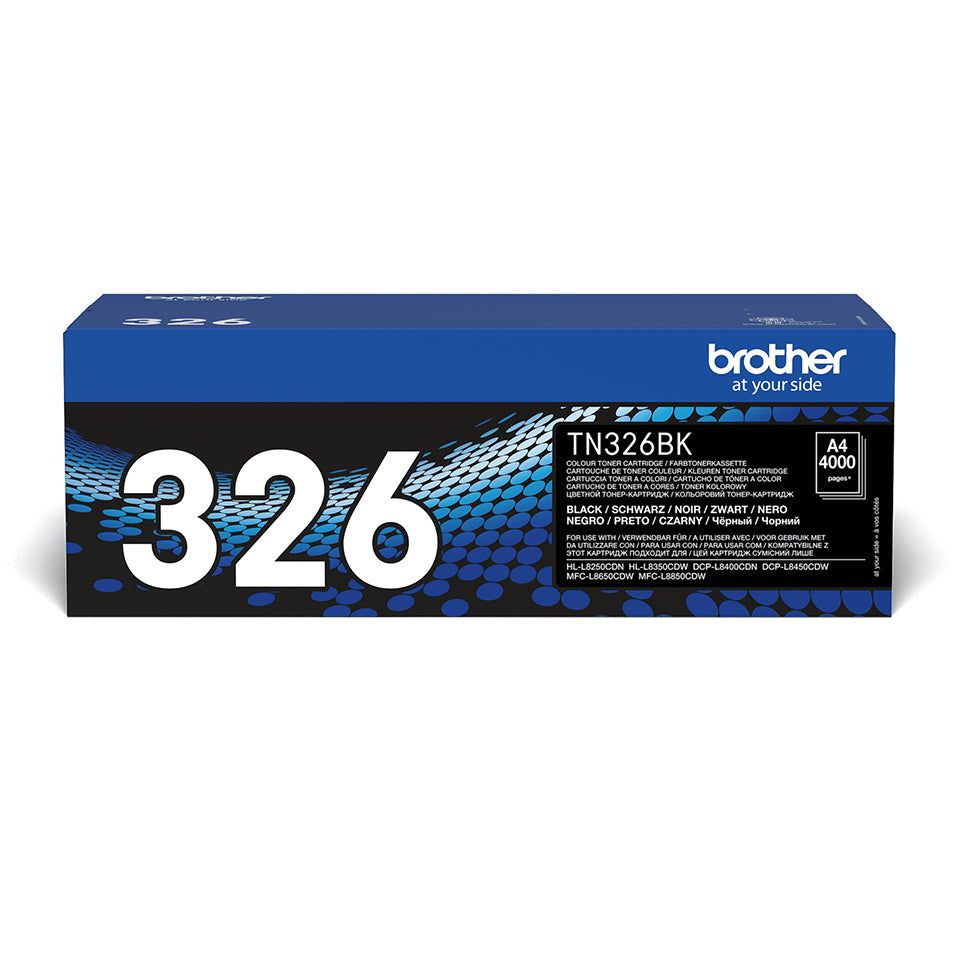 Brother TN-326BK Tonerkassett Original Svart - TN326BK