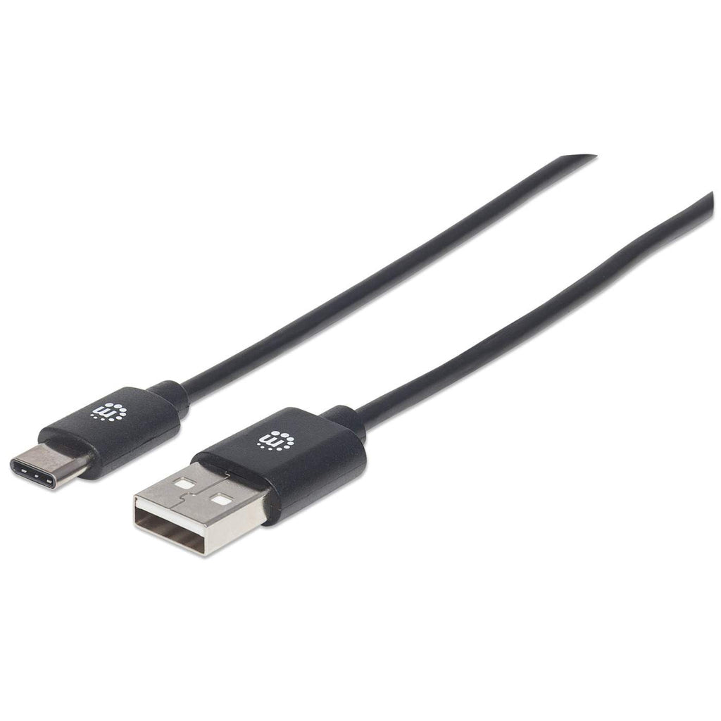 Manhattan 353298 USB-kablar USB 2.0 1 m USB C USB A 0,48 Gbit/s Svart