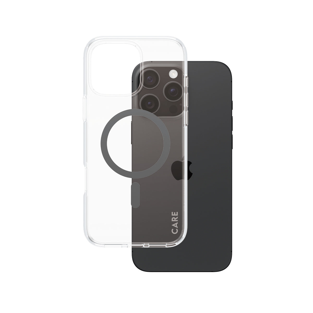 PanzerGlass CARE by Urban Combat Case Transparent w. Black MagSafe iPhone 16 Pro Max