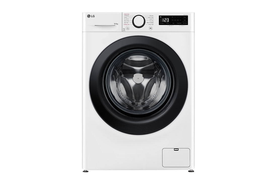 LG F4DR509SBW kombinerad tvättmaskin och Tumlare Fristående Frontmatad Svart