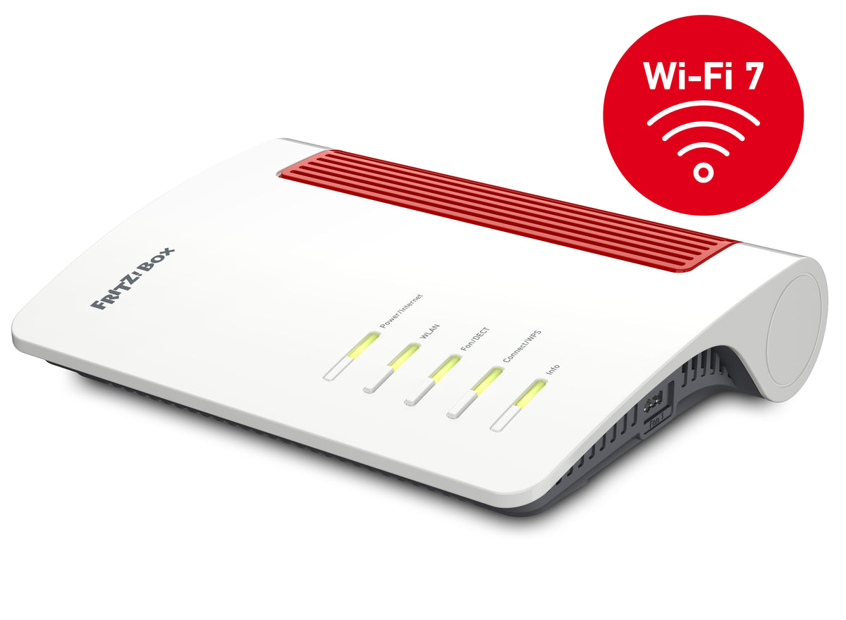 Box FRITZ! 4690 trådlös router Dual-band (2,4 GHz / 5 GHz) Röd