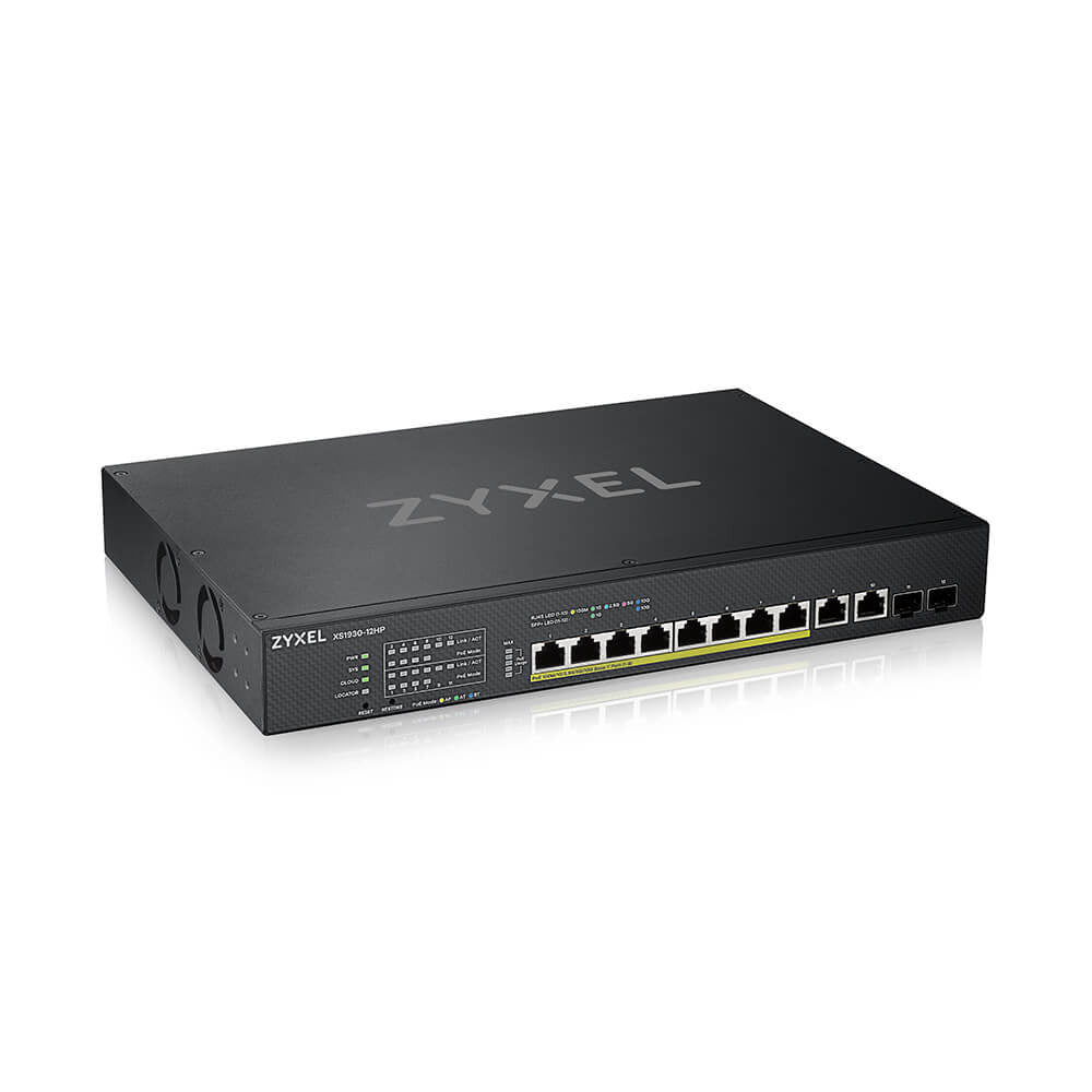 Zyxel XS1930-12HP-ZZ0101F nätverksswitchar hanterad L3 10G Ethernet (100/1000/10000)