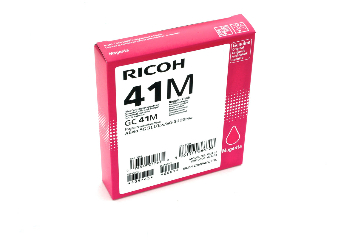 Ricoh 405763 bläckpatroner Original Standardavkastning Magenta