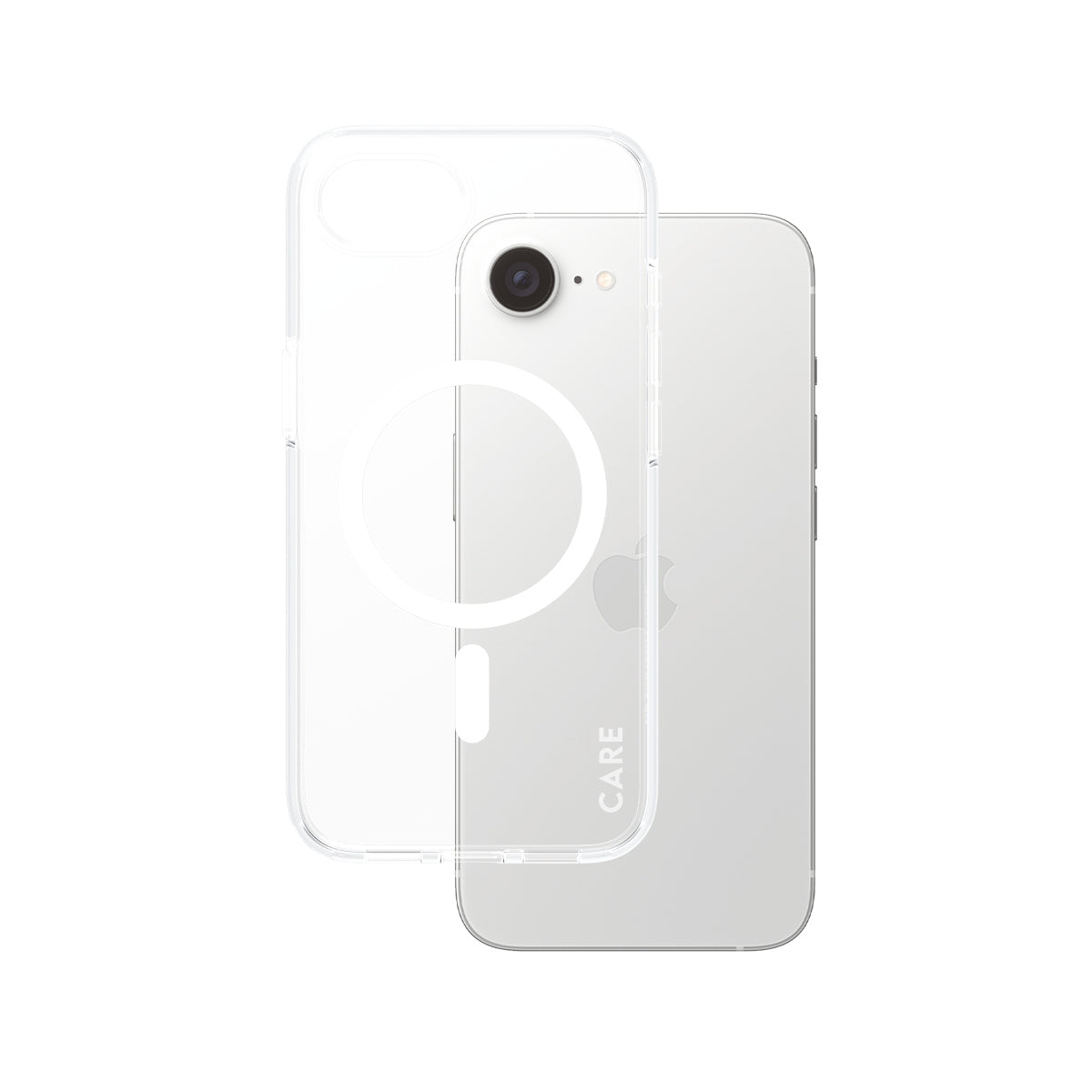 PanzerGlass CARE by Urban Combat Case Transparent w. White Qi Compatible iPhone 17e
