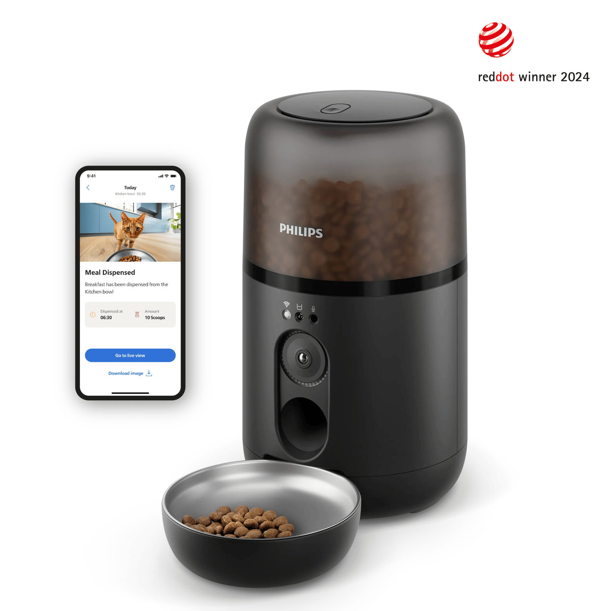 Philips 5000 series Pet Series smart foderautomat med kamera (PAW5320/02)
