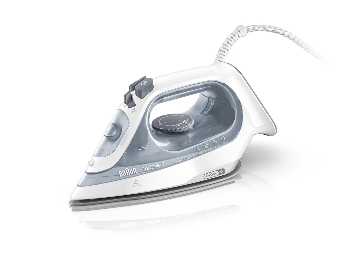 Braun TexStyle 3 SI3054GY Ångstrykjärn Keramisk stryksula 2400 W Grå