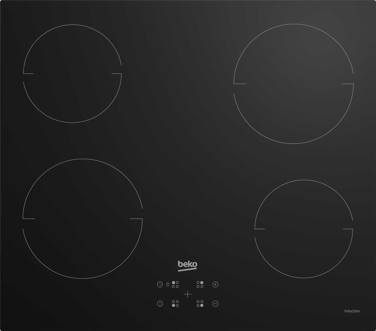 Beko HII64401QT Svart Inbyggd spishäll