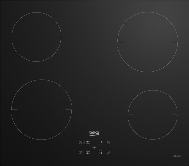 Beko HII64401QT Svart Inbyggd spishäll