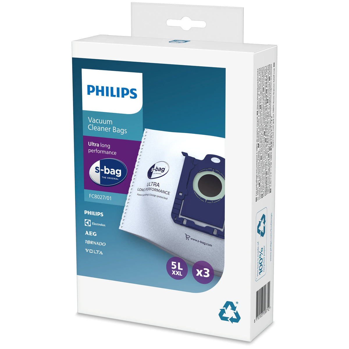 Philips s-bag FC8027/01 Dammsugarpåsar hushållsprodukt