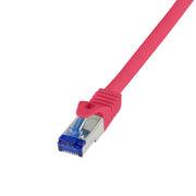 LogiLink C6A024S nätverkskablar Röd 0,5 m Cat6a S/FTP (S-STP)