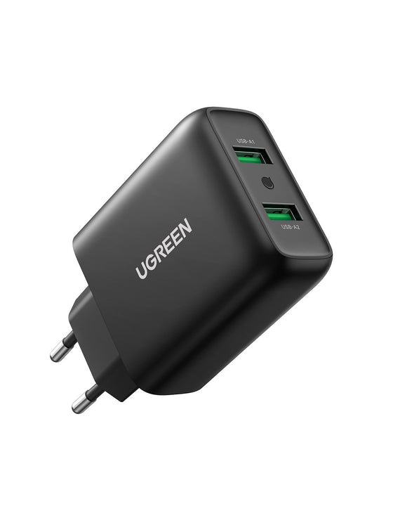 Ugreen 10216 mobilladdare Universal Svart AC Snabb laddning inomhus