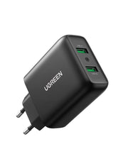 Ugreen 10216 mobilladdare Universal Svart AC Snabb laddning inomhus