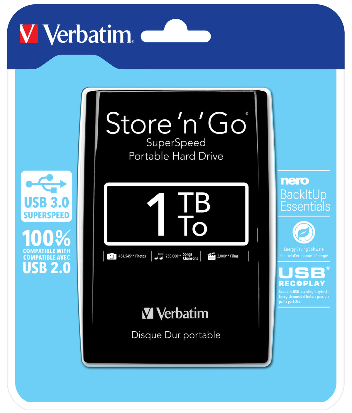 Verbatim VB-25U3-01T01 - 1 TB