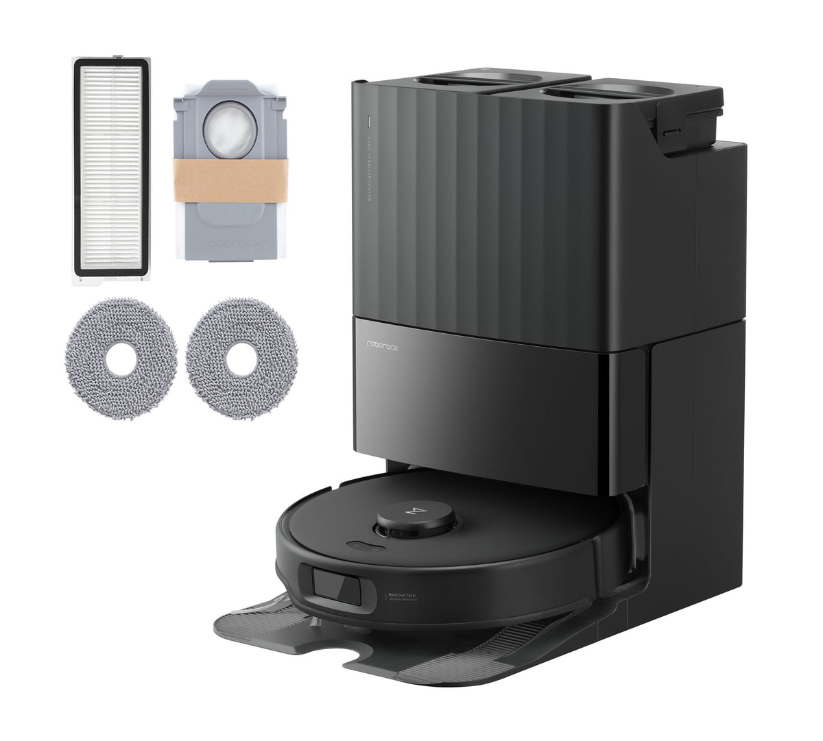 Roborock Qrevo Edge 5V1 0,325 l Svart robotdammsugare
