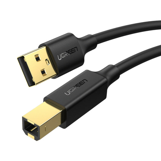 Ugreen 10352 USB-kablar USB 2.0 3 m USB A USB B 0,48 Gbit/s Svart
