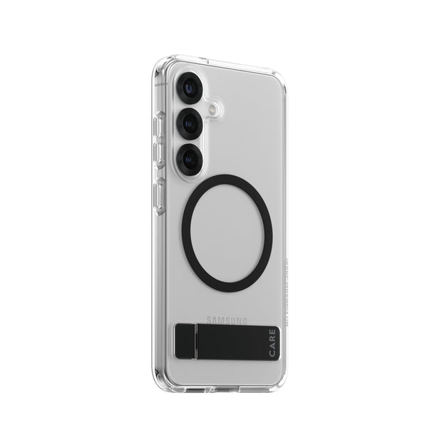 PanzerGlass CARE by Kickstand Case Transparent w. Qi Samsung Galaxy S25